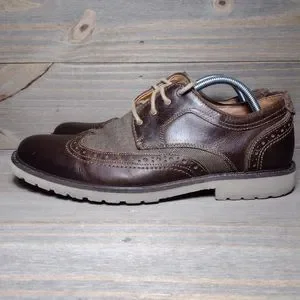 Lucky Brand Monroe Leather Oxford Dress Shoe Mens Size 12 Brown Lucky Brand Dress Shoes Men main image 3